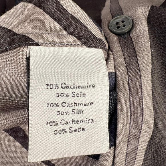 Hermes Genuine New Luxurious Virages Shirt Cashmere Silk Size 17/43 France - Picture 7 of 13